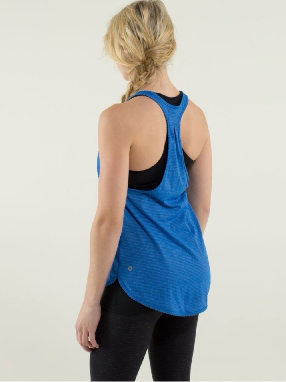 Lululemon 105 F singlet size 10 heathered baroque blue